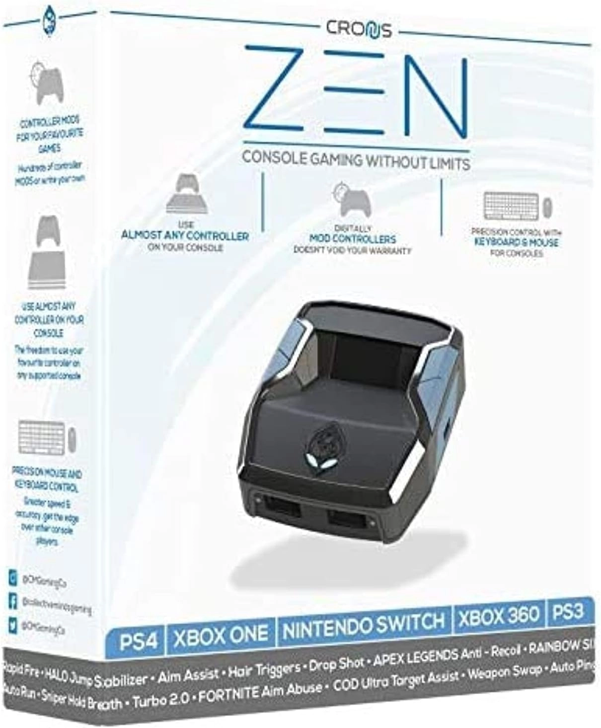Cronus - Nintendo Playstation Playstation 3 Playstation 4 Switch Xbox Xbox 360 Xbox One Playstation 5 Xbox Series X Xbox Series S Pc