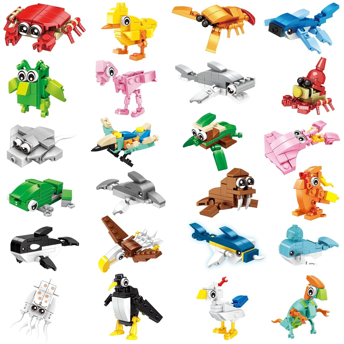 Animal Building Sets - Animals 24 pcs