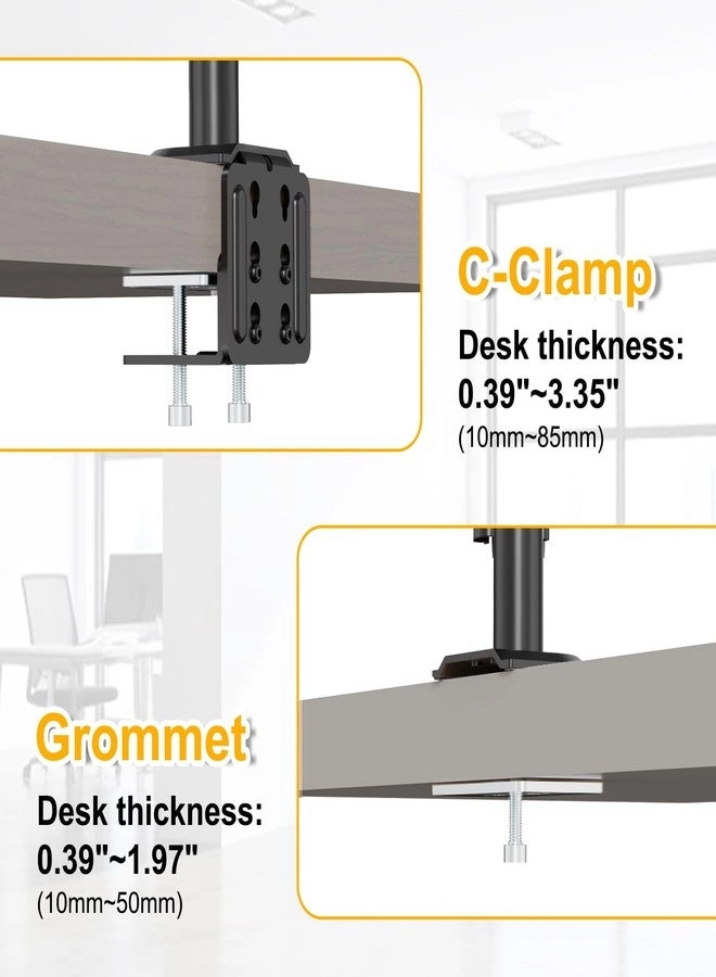 Monitor Desk Mount - Single Arm 17 - 49 Inch VESA 75 x 75 - 100 x 100 mm