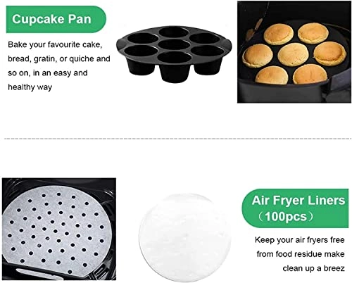 Air Fryer Accessories - High-quality carbon steel material 10pcs