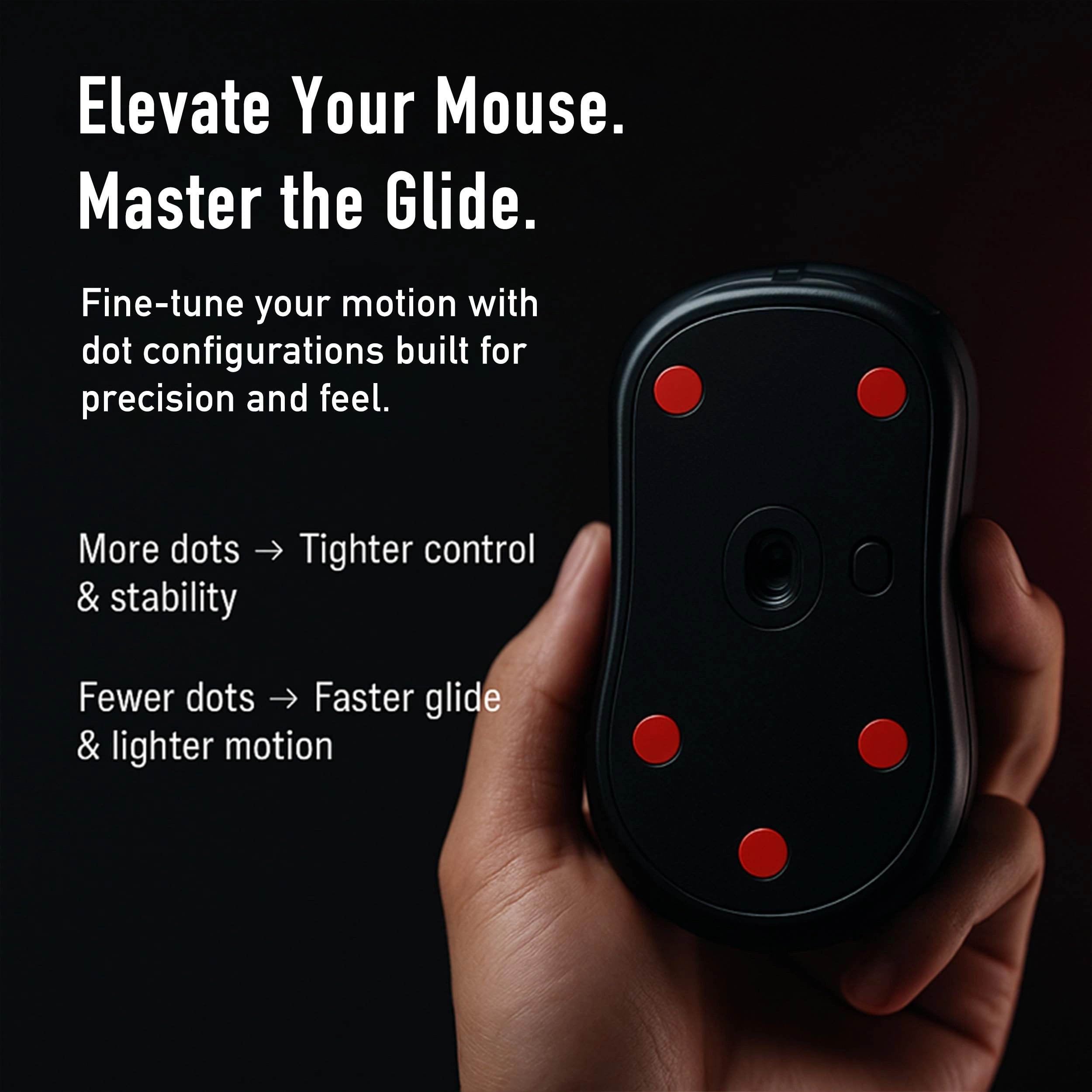 60 Dot Mouse Skates - PTFE Crimson Red