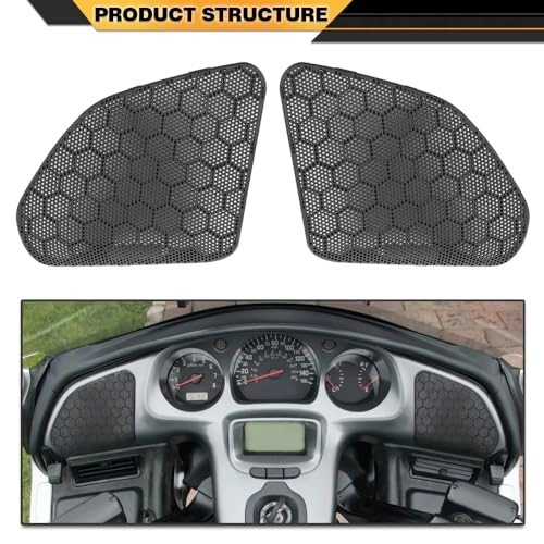 Speaker Guard Covers - Compatible with Honda GL1800/A Goldwing 2001-2005 2Pcs Black