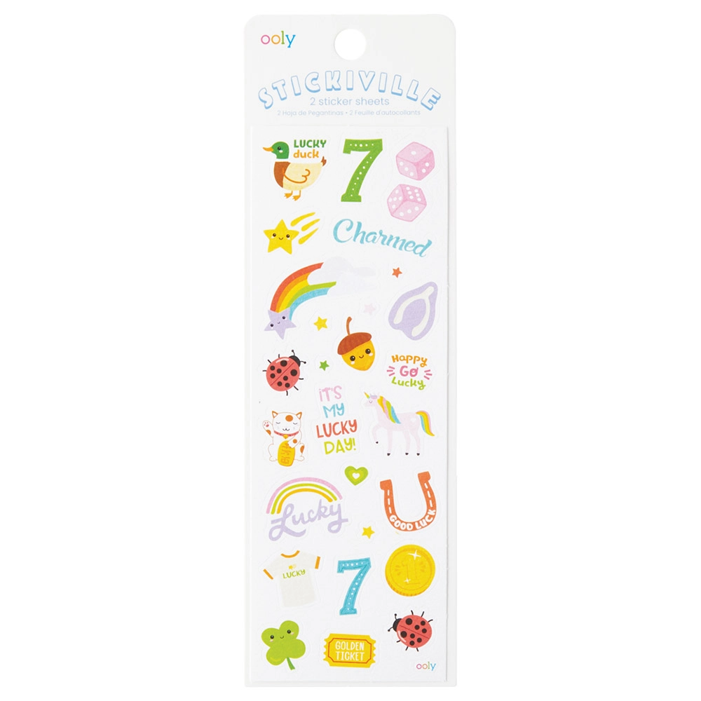 OOLY Lucky Day Sticker Book Skinny 2 pcs