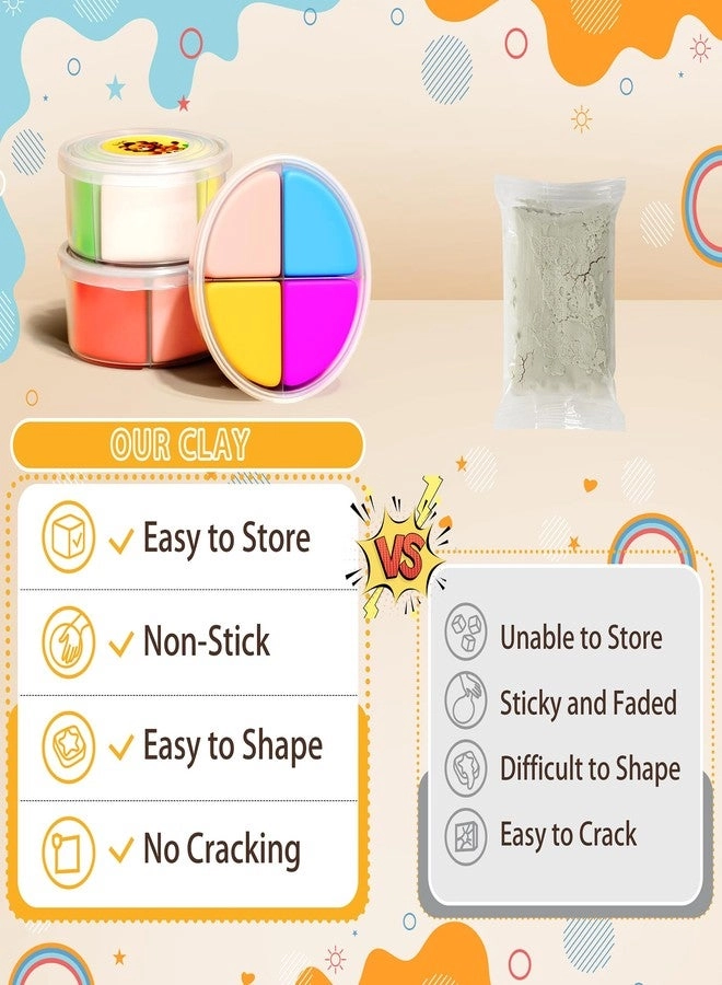 Air Dry Clay Kit - Animal Theme Ultra Light 12pcs.