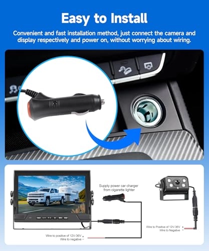 Wireless Backup Camera - Night Vision Wireless 720P