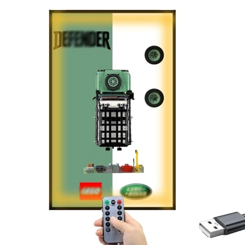 10317 Land Rover Defender Display Wall Plate - 80 x 50 cm With light A