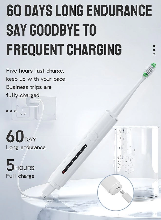 Electric Toothbrush - Rechargeable 5 modes + Water Flosser - IPX7 Waterproof