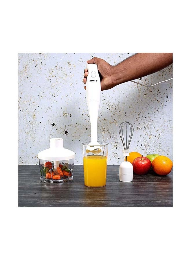 GEEPAS GHB6144 - 2-Speed Detachable Stick Blender & Whisk, Stainless Steel Blades