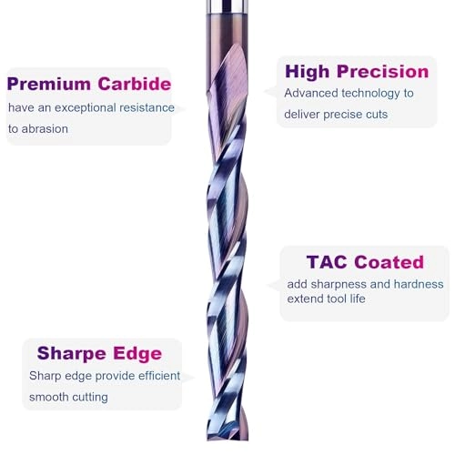 Spiral Router Bits - 1/4 inch 1/4 inch