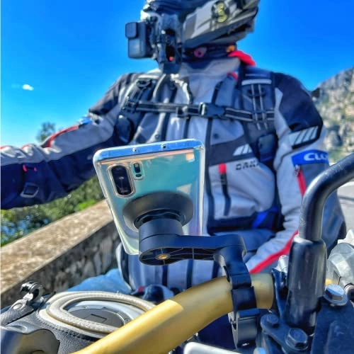 Quiklox modular system - iPhone 13 Pro motorcycle holder quick release