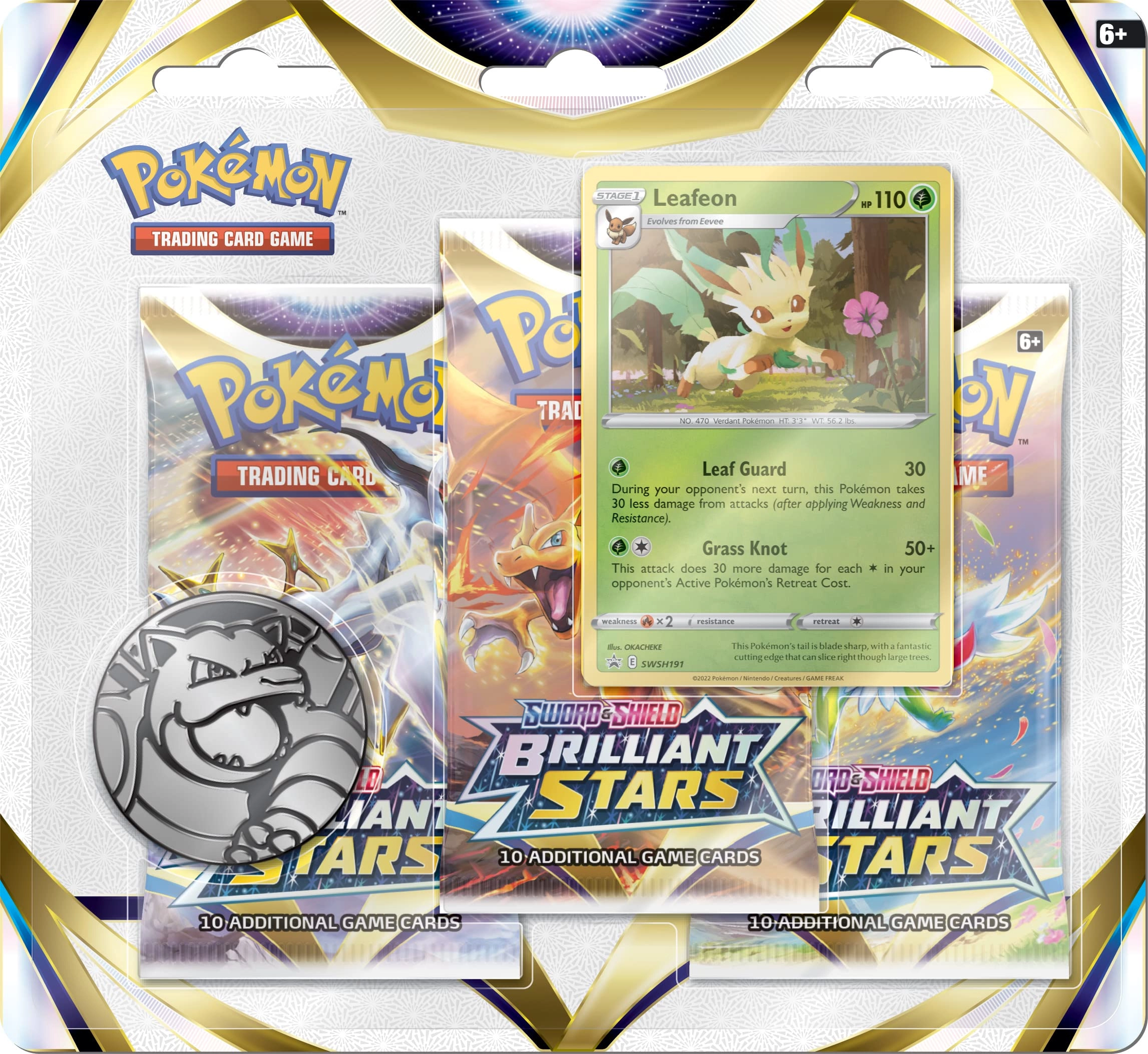 Pokmon Sword & Shield - Brilliant Stars Triple Pack - English 3pcs
