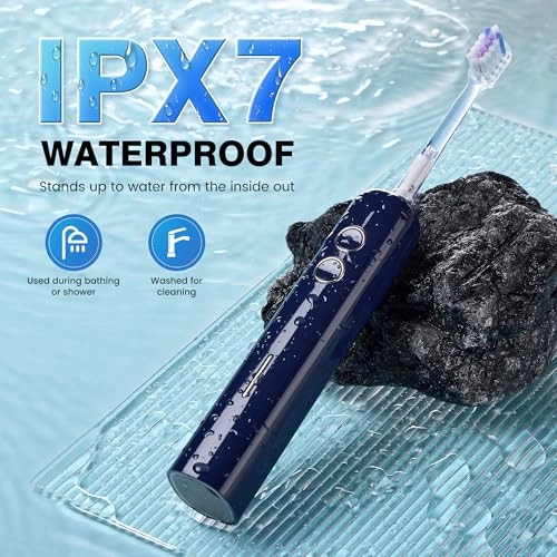 Sweeping Vibrating Electric Toothbrush - 4 Brush Heads 60 Days 3 Modes