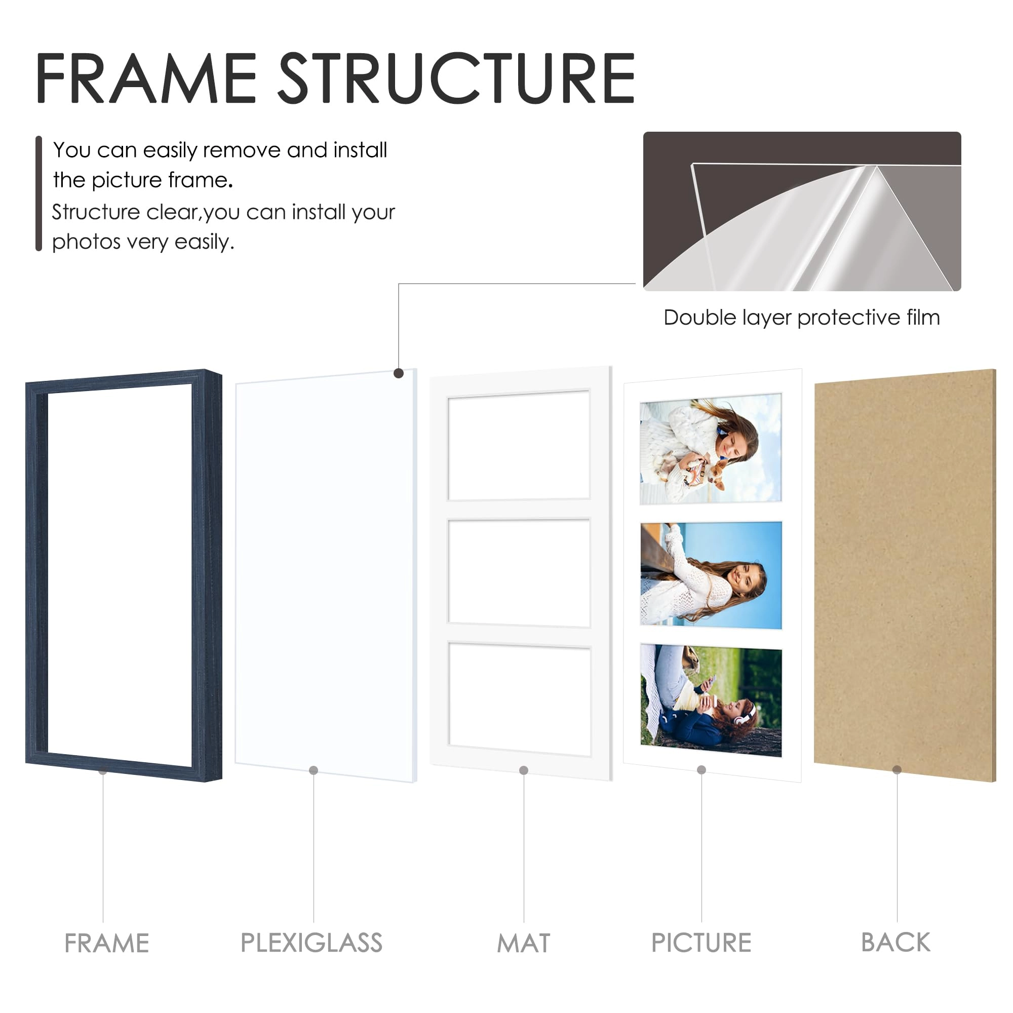 Collage Picture Frame - 8x14 3