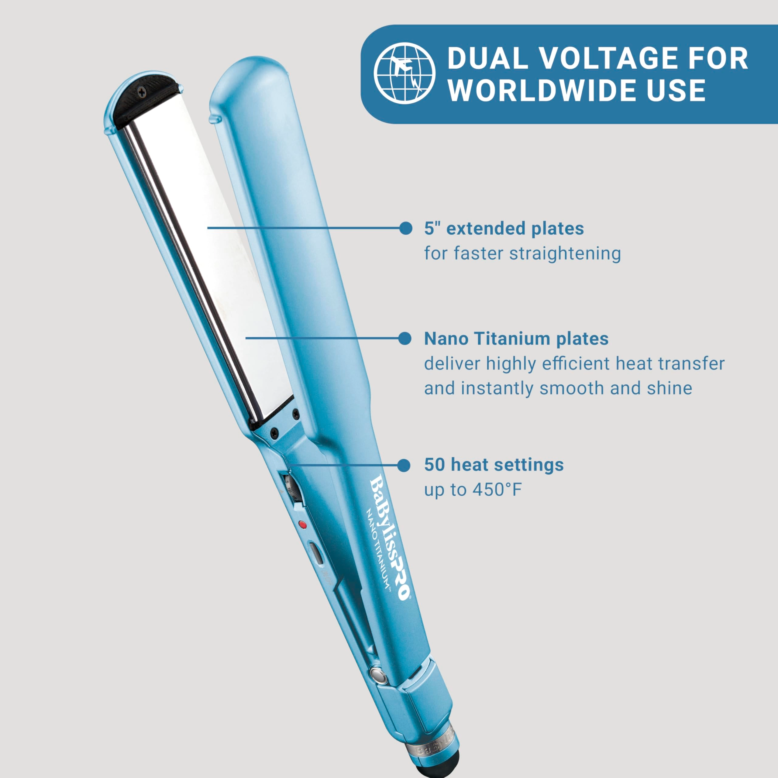 Nano Titanium Ultra-Thin Flat Iron - 1 inch