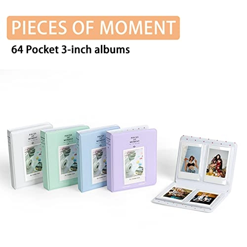 Mini 12 2x3" 64 Films Faux Leather Photo Album