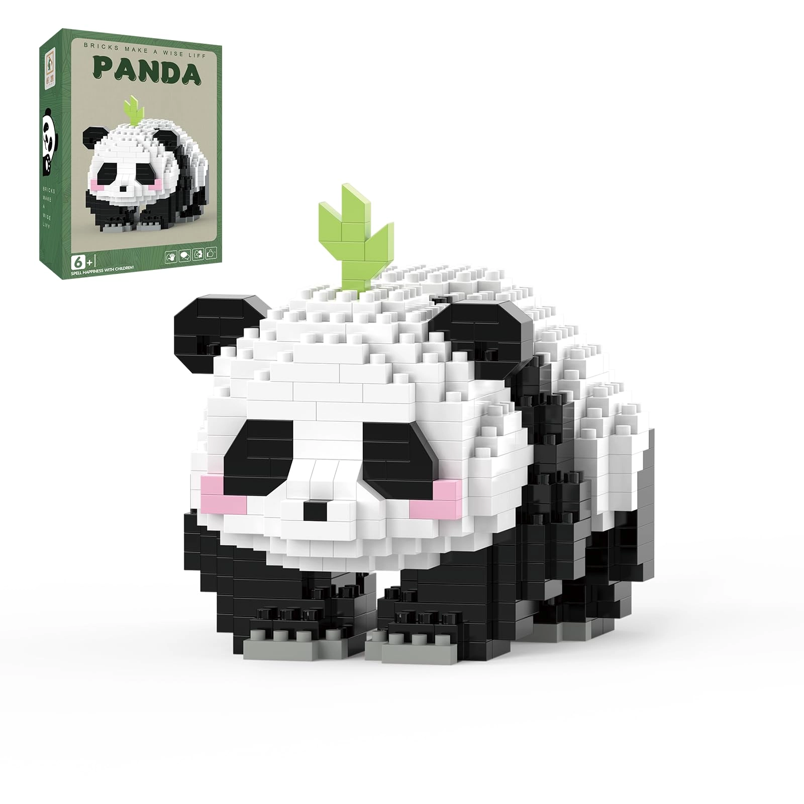 MJDDJA Mini Building Blocks - Panda 606 pcs