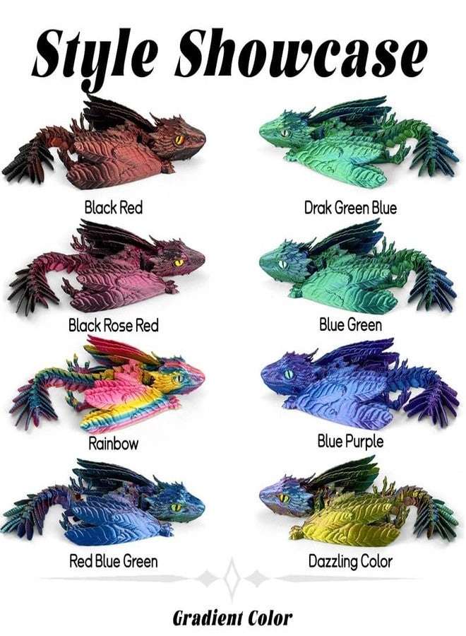 Feathered Wyvern Dragon - 3D Printed Articulated Desktop Pet