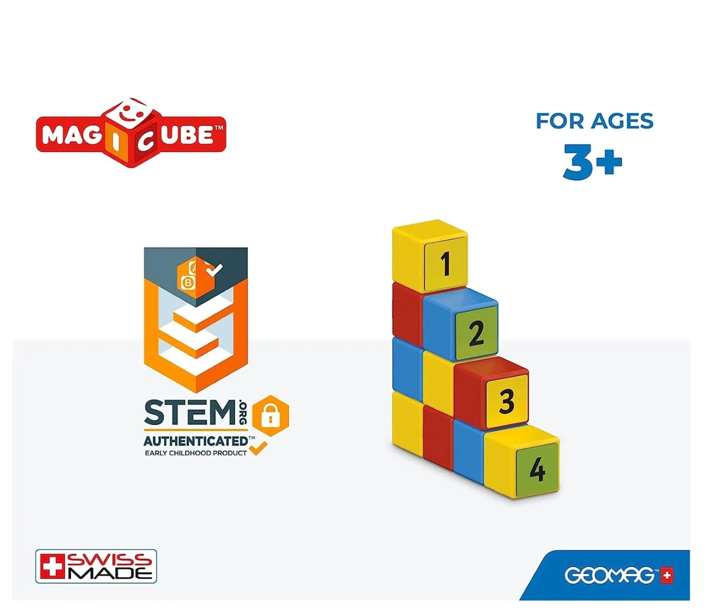 Magicube Math Building And Clips - 55 pcs