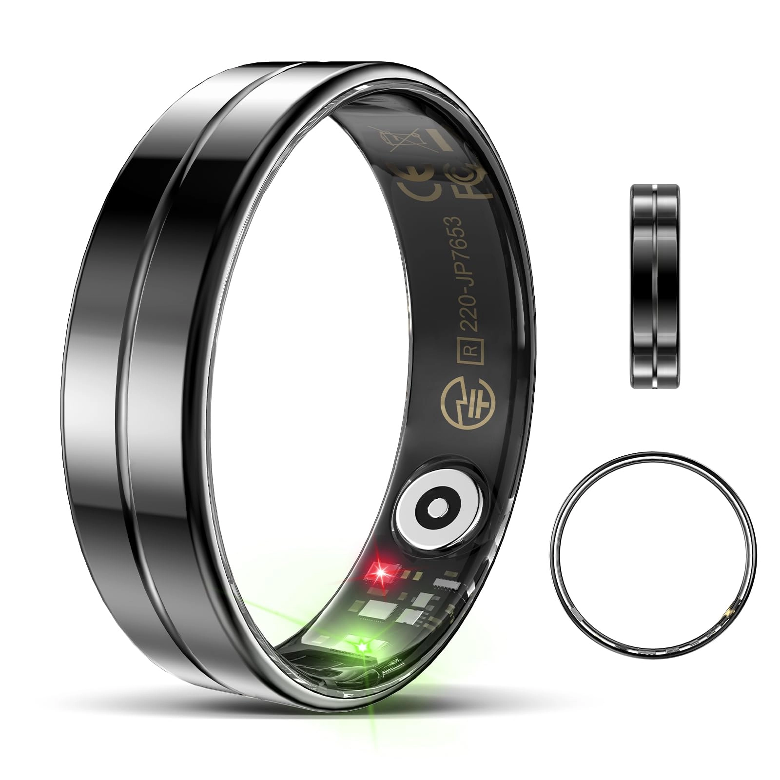 Emerhome Smart Ring - Heart Rate Sleep Tracker Waterproof