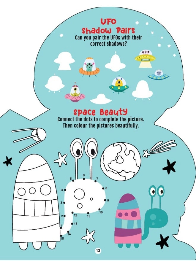 Step into the Space World - Activity and Colouring Fun