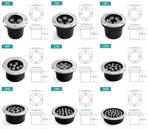 Underwater Led Lights - 12W IP68 Submersible