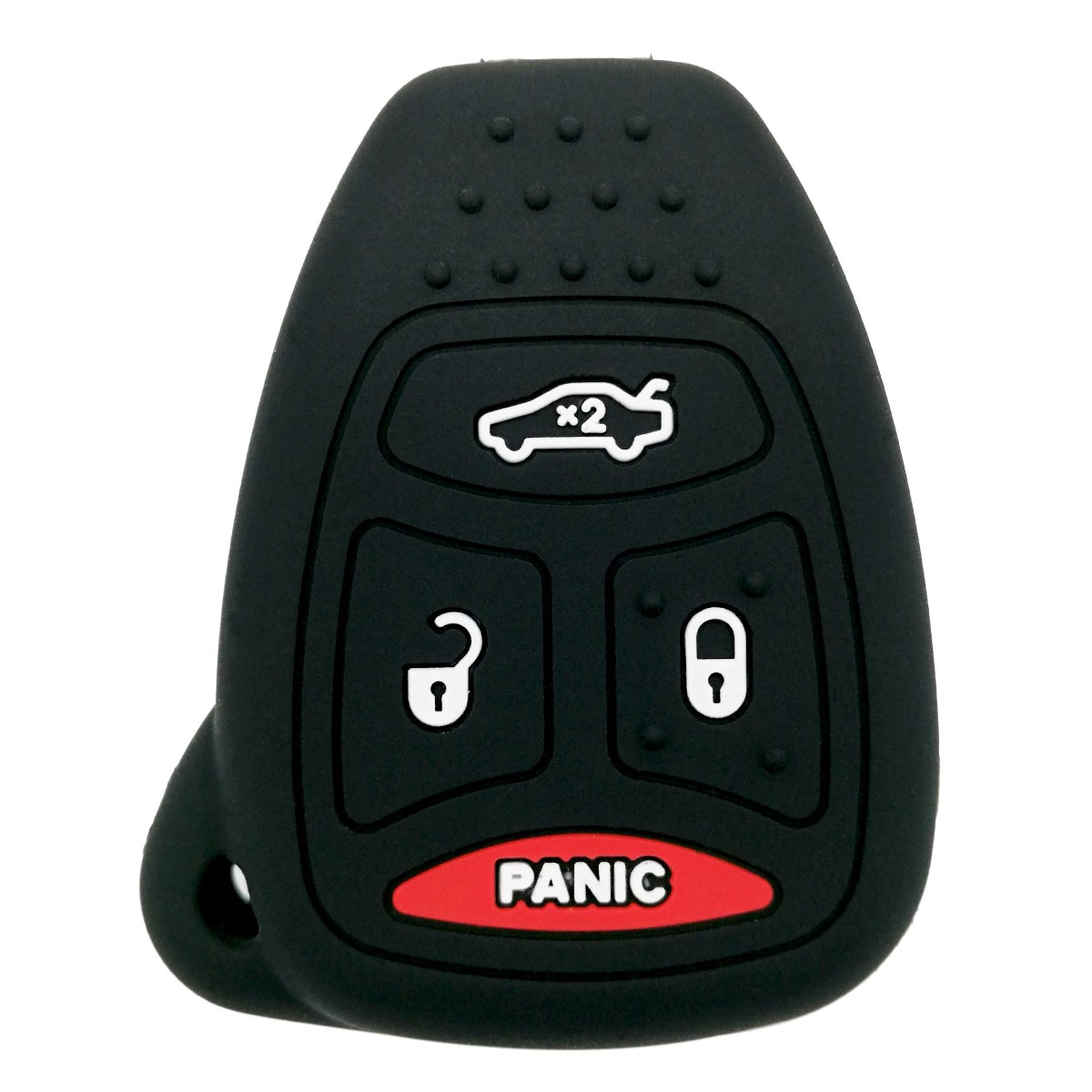 Coolbestda Key Fob Cover - 4 Button Black Silicone