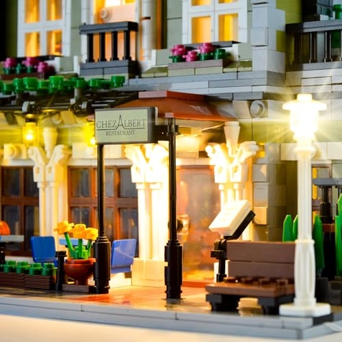LED Lighting kit for Lego Parisian Restaurant (10243) - Multicolor Remote