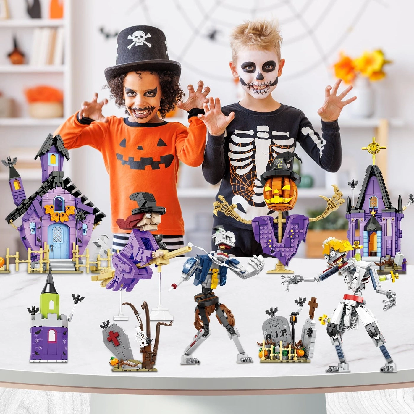 Halloween Building Toy Set