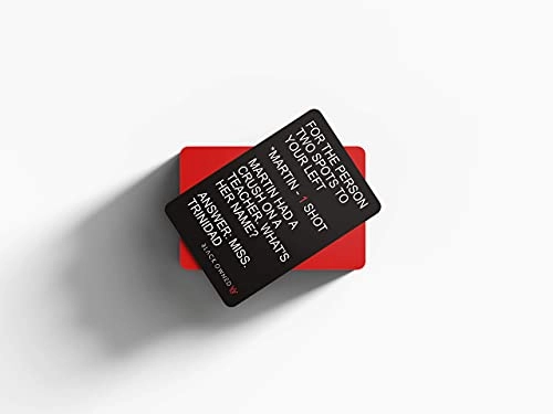 Adult Party Drinking Black People Trivia Card Game - English 21 years and up 100 pieces