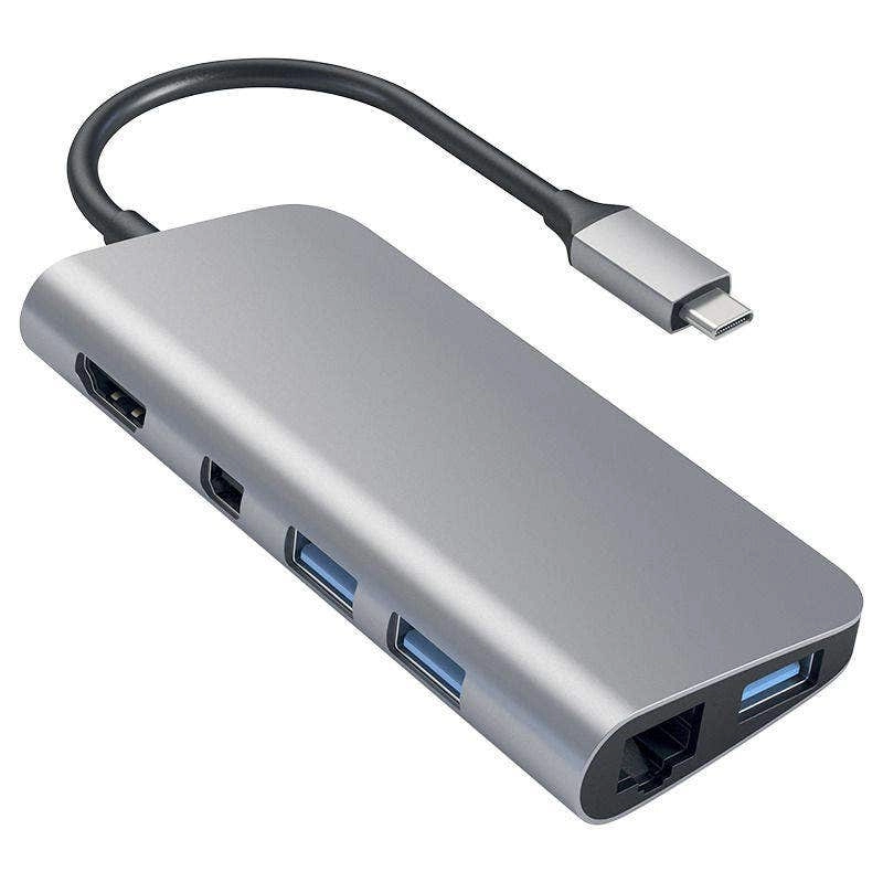 MiPow SPUH02-GR - 7-In-1 Type-C Usb Hub Grey