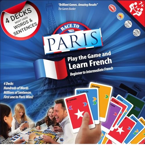 Learn to Speak French Language Board Game - children, adults