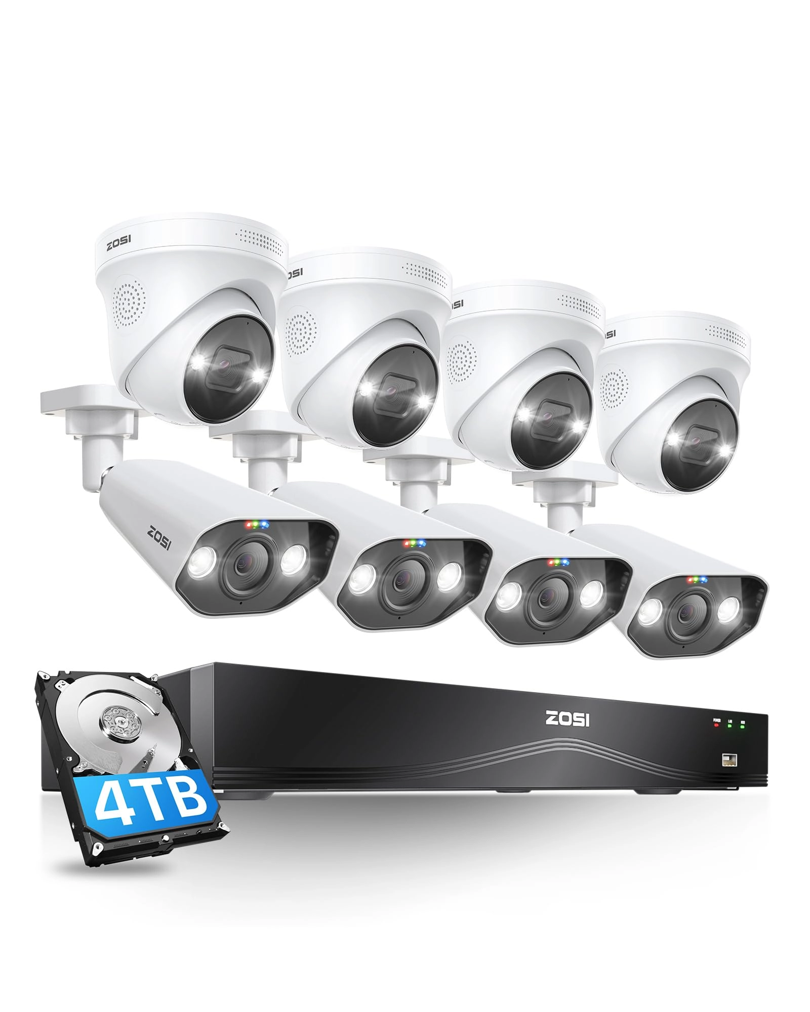 24CH NVR - 4TB HDD + 4K Outdoor IP Camera