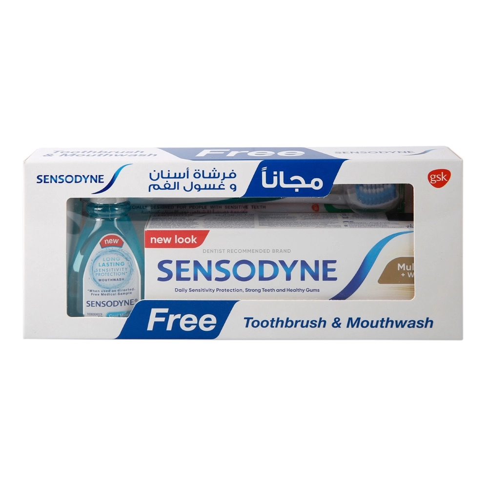 Sensodyne Toothbrush + Mouthwash 2-Piece Pack