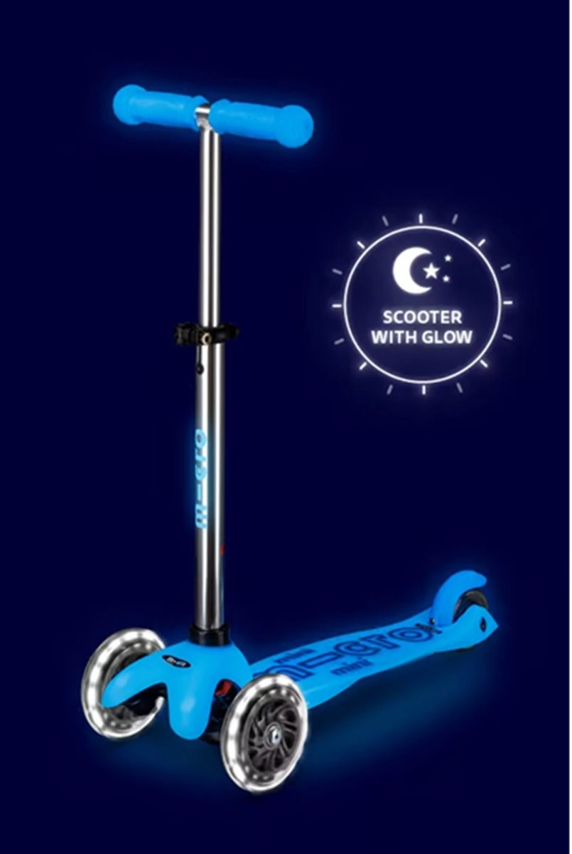 Mini Deluxe 3-Wheel Kick Scooter – 120/85 mm LED
