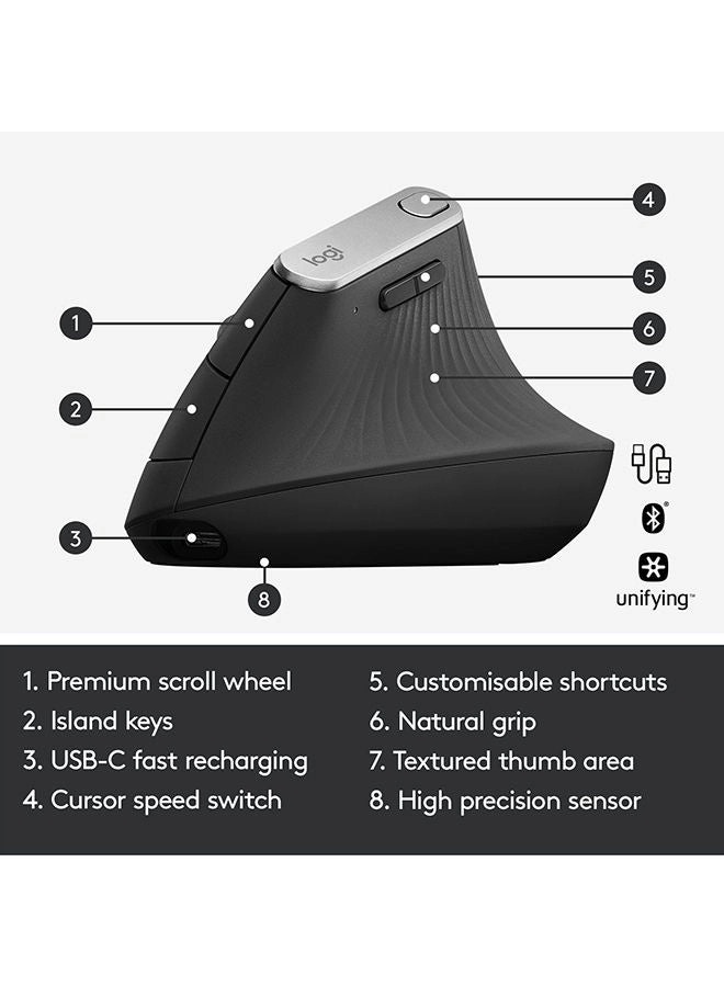MX Vertical Ergonomic Mouse - Wireless