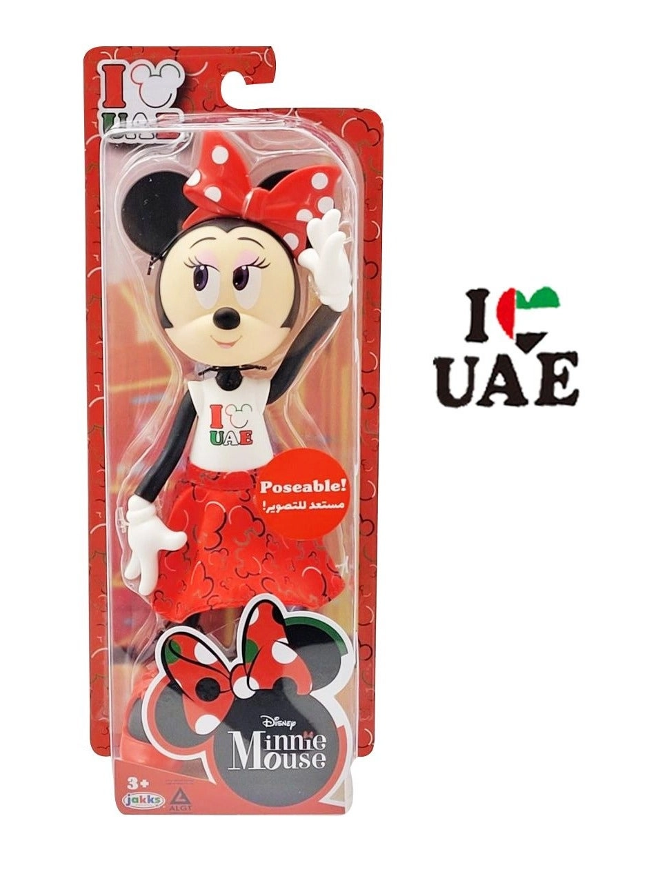 Minnie Mouse Doll - Red I Love UAE printed Ages 3+