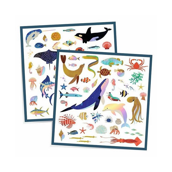 Ocean Sticker Book Metallic 160 pcs