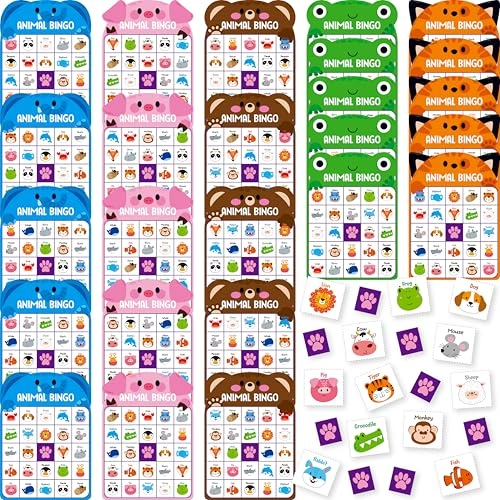 SpriteGru Animal Bingo Game - 25PCS