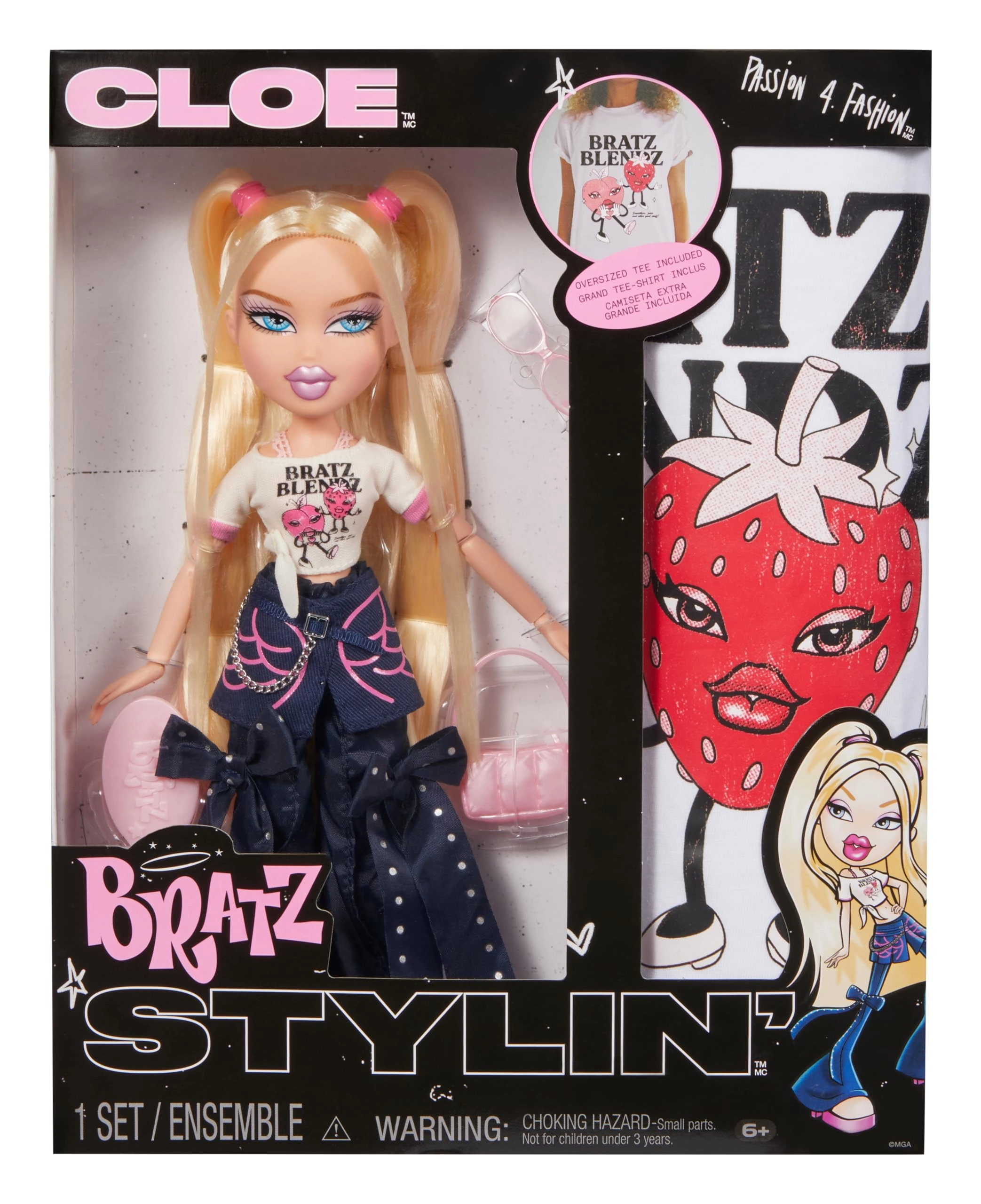MGA Entertainment Cloe Fashion Doll - Customizable Matching Shirt Multicolor