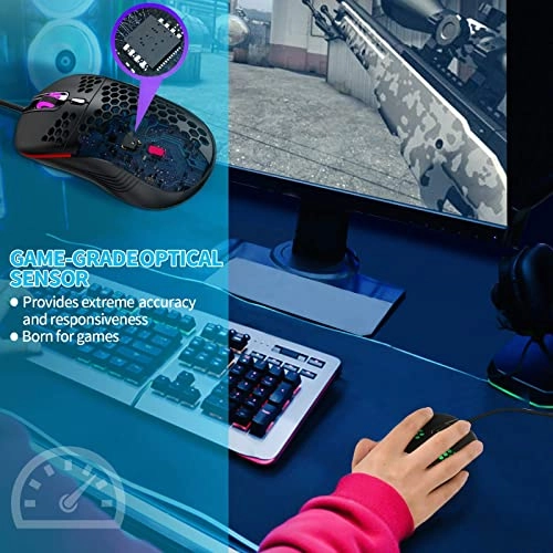 Honeycomb Gaming Mouse - Wired