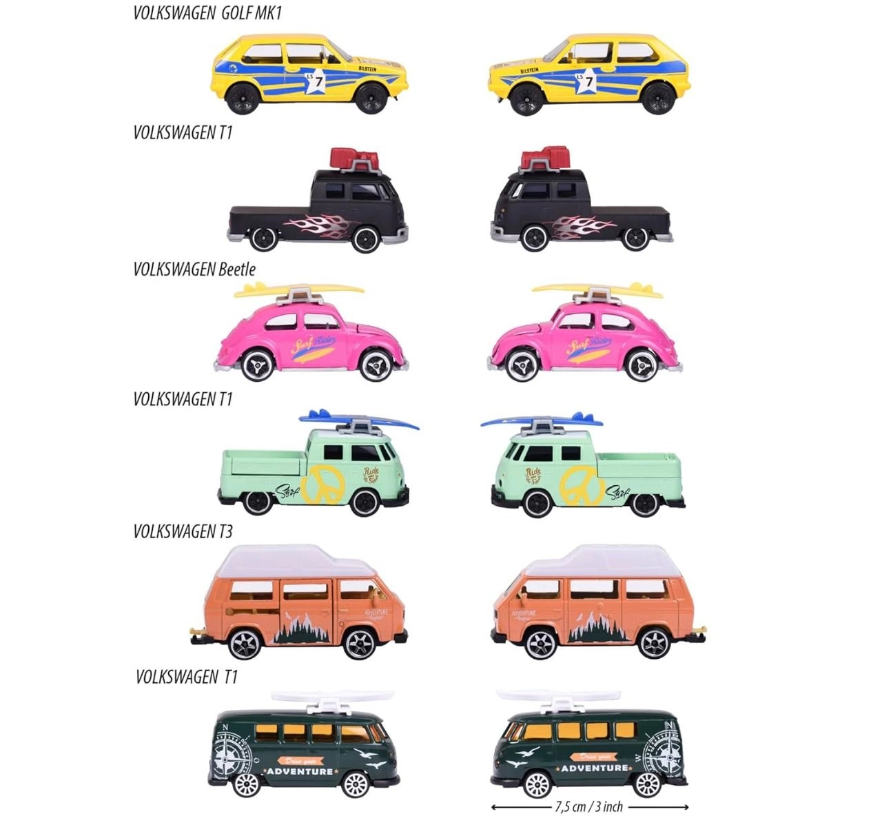 VW The Originals Model Cars - 1:64 2 pcs