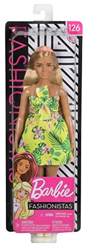 Barbie Fashionistas - DOLL#126 YELLOW DRESS Ages 3+