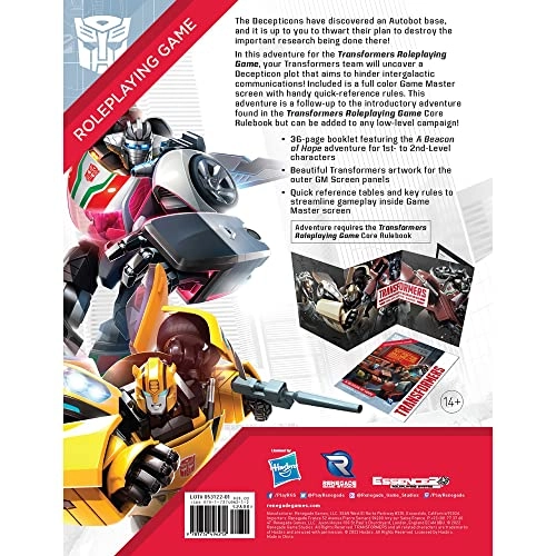 Transformers Roleplaying Game: A Beacon of Hope Adventure & GM Screen
