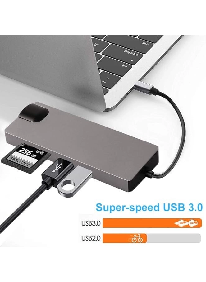 USB C HUB - 8 in 1 4K HDMI Ethernet