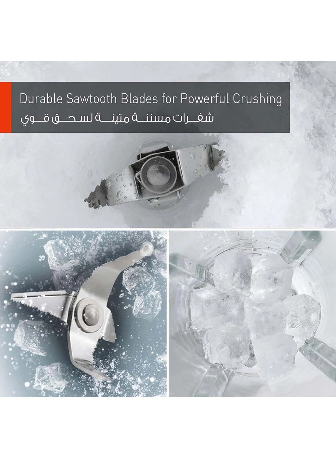 Glass Jug Blender MX-MG5321 - Ice Crushing, 2 Dry Mills, 2 Speeds