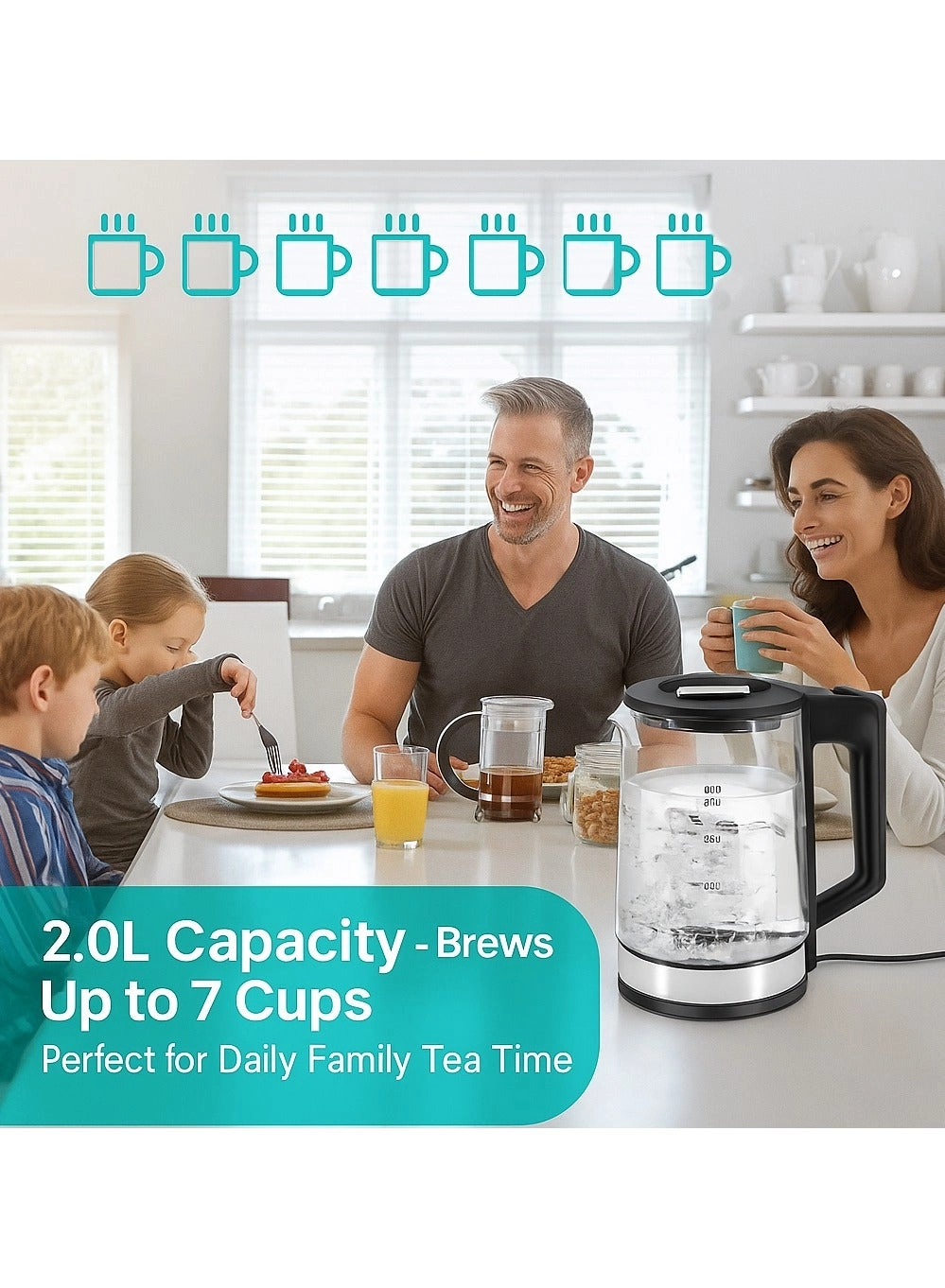 Glass Electric Kettle - 2 L