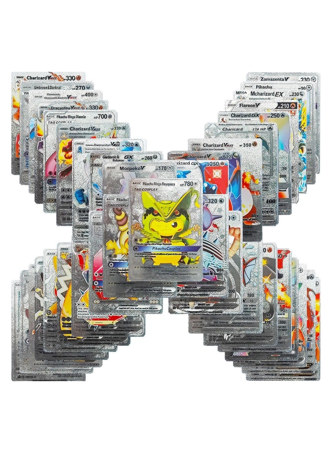 Gold flash card - 55pcs + Silver flash card - 55pcs + black flash card - 55pcs