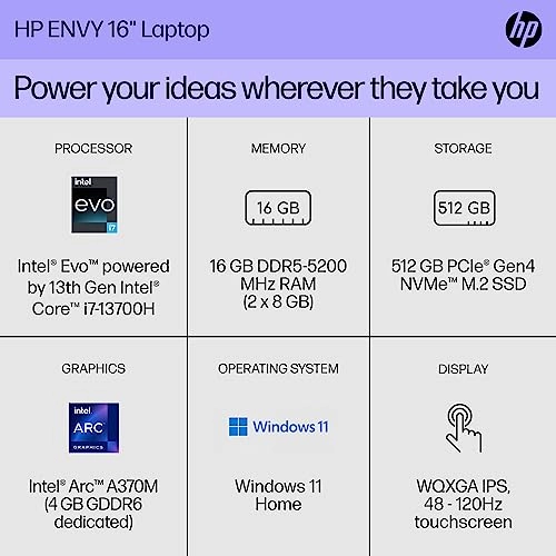 ENVY 16-h1010nr - 16'' Core i7-13700H 16GB DDR5 512GB SSD