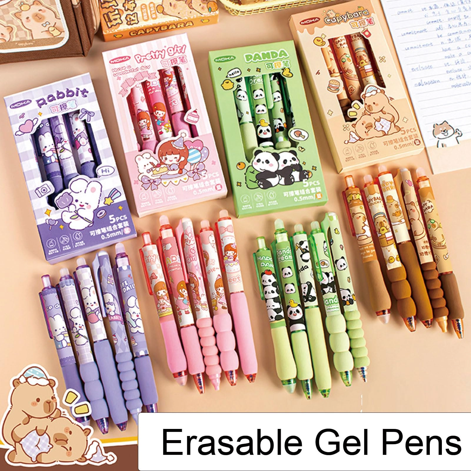 Erasable Gel Pen - 5.0 Count 0.5mm