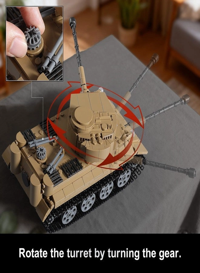 German Tiger - Light-Up + M26 Pershing - 2-in-1 1,195 pcs